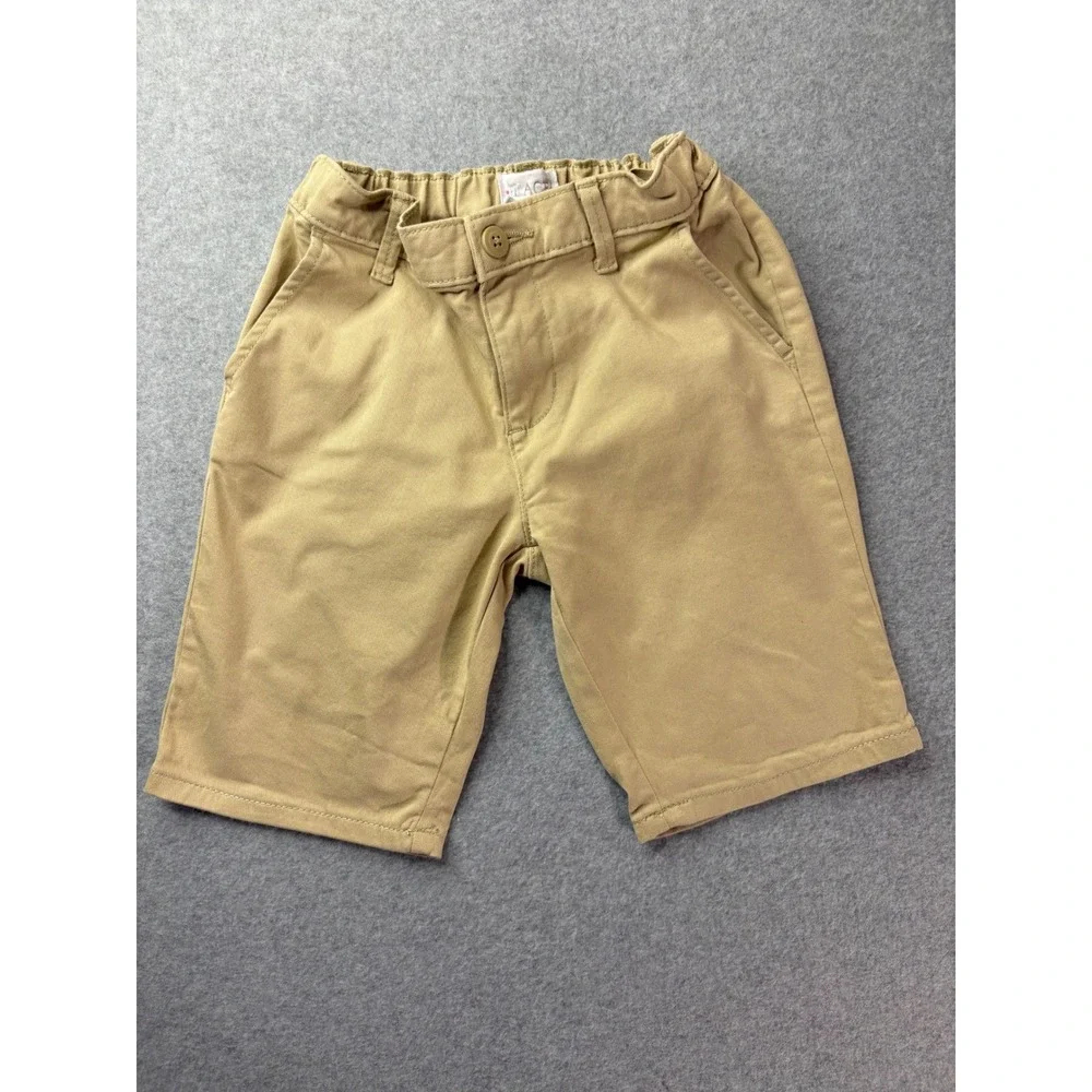 The Childrens Place Boys Khaki‎ Chino Shorts Tan Size 8 Stretch Uniform